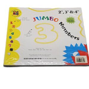 Instructional Fair Jumbo Numbers Die Cut Set Classroom Bulletin Board Teacher